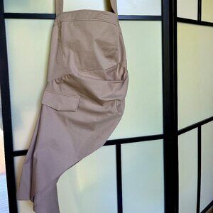 Zara Asymetrical Tan Top NWOT Size L